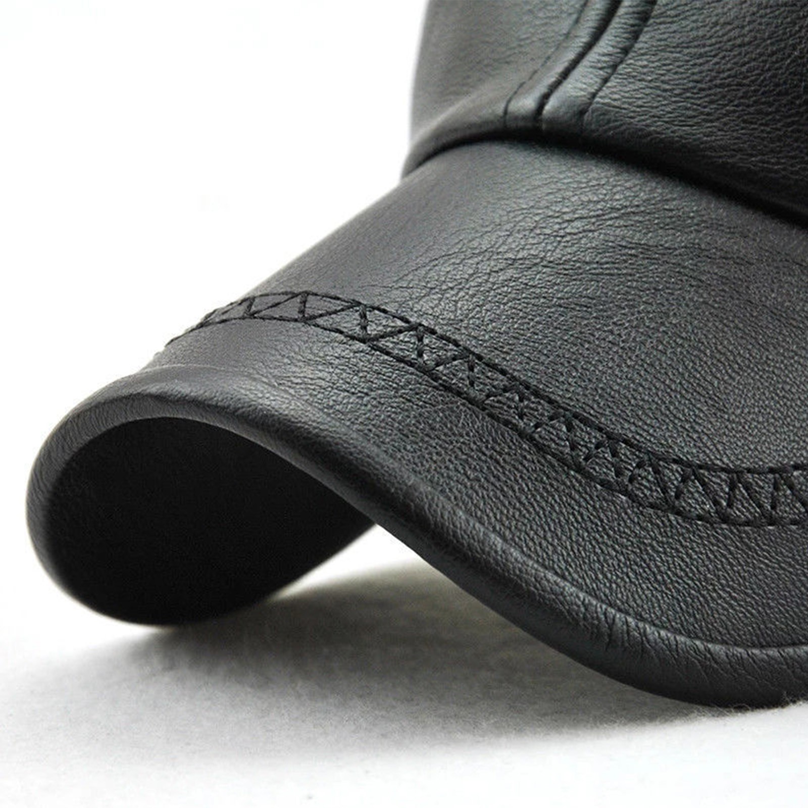 thumbnail image 4 of Gorra de béisbol de piel sintética para hombre: estilo europeo/americano de moda, ajuste regulable, ligera, talla única para actividades al aire libre/ocio., 4 of 8